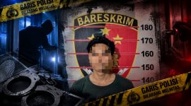 Foto: Terduga pelaku berinisial AR (24). (Dok. Polsek Samarinda Seberang).