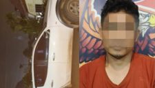 Foto: Pelaku pembawa kabur kendaraan operasional perusahaan,  Choirul Nur Senawan (42). (Dok. Humas Polresta Samarinda)