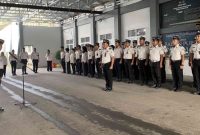Foto: Kepala Lapas Narkotika Kelas IIA Samarinda, Puang Dirham, saat memimpin apel pagi.