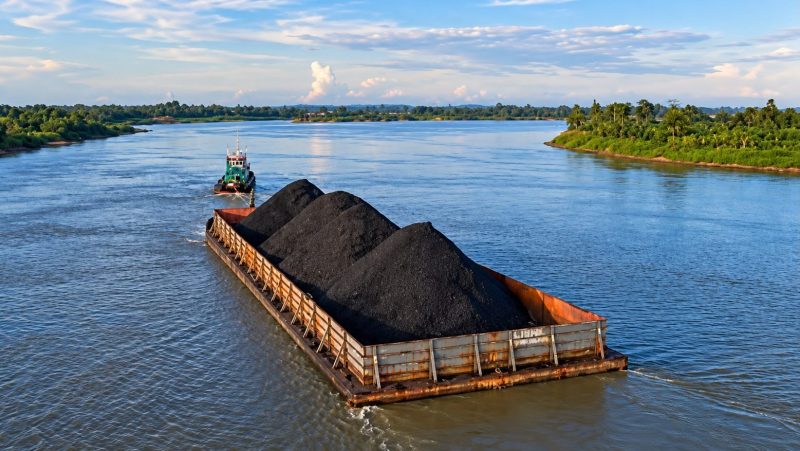 Foto: Aktivitas pemuatan batu bara di Pelabuhan Buluminung, Kabupaten Penajam Paser Utara, belum berjalan hingga Oktober 2026.