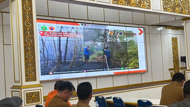 Foto: Kegiatan rapat Karhutla di Kantor Bupati PPU.