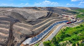 Foto: Ilustrasi sistem controlled landfill yang digunakan dalam pengelolaan sampah di tempat pemrosesan akhir. (Ist)