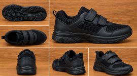 Foto: Salah satu produksi sepatu pengrajin lokal PPU yang terpajang di Kantor KUKM Perindag PPU.