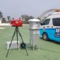 Foto: Alat pengukuran partikel debu PM2,5 yang digunakan DLHK Kukar untuk memantau kualitas udara di lapangan kompleks kantor Bupati Kukar.