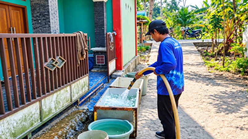 Foto: Pendistribusian bantuan air bersih oleh BPBD PPU.
