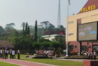 Foto: Apel Operasi Patuh Mahakam 2026 di Polres Kukar