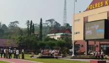Foto: Apel Operasi Patuh Mahakam 2026 di Polres Kukar