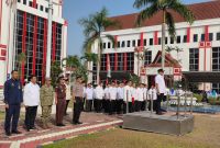 Foto : suasana Upacara Peringatan Hari Sumpah Pemuda ke-98 Tahun 2026 di Halaman Kantor Bupati Kukar.